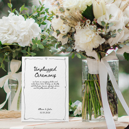 Wedding Stationery 12 Pack - Handdrawn Style - Canva Templates (4 Sizes)