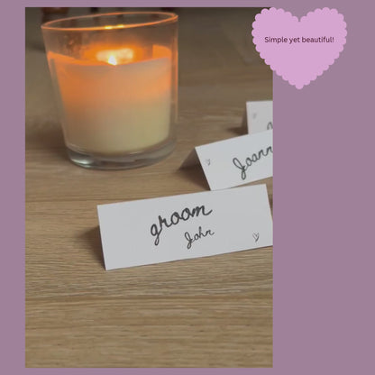 Foldable Place Name Cards - Canva Template - DIY Project